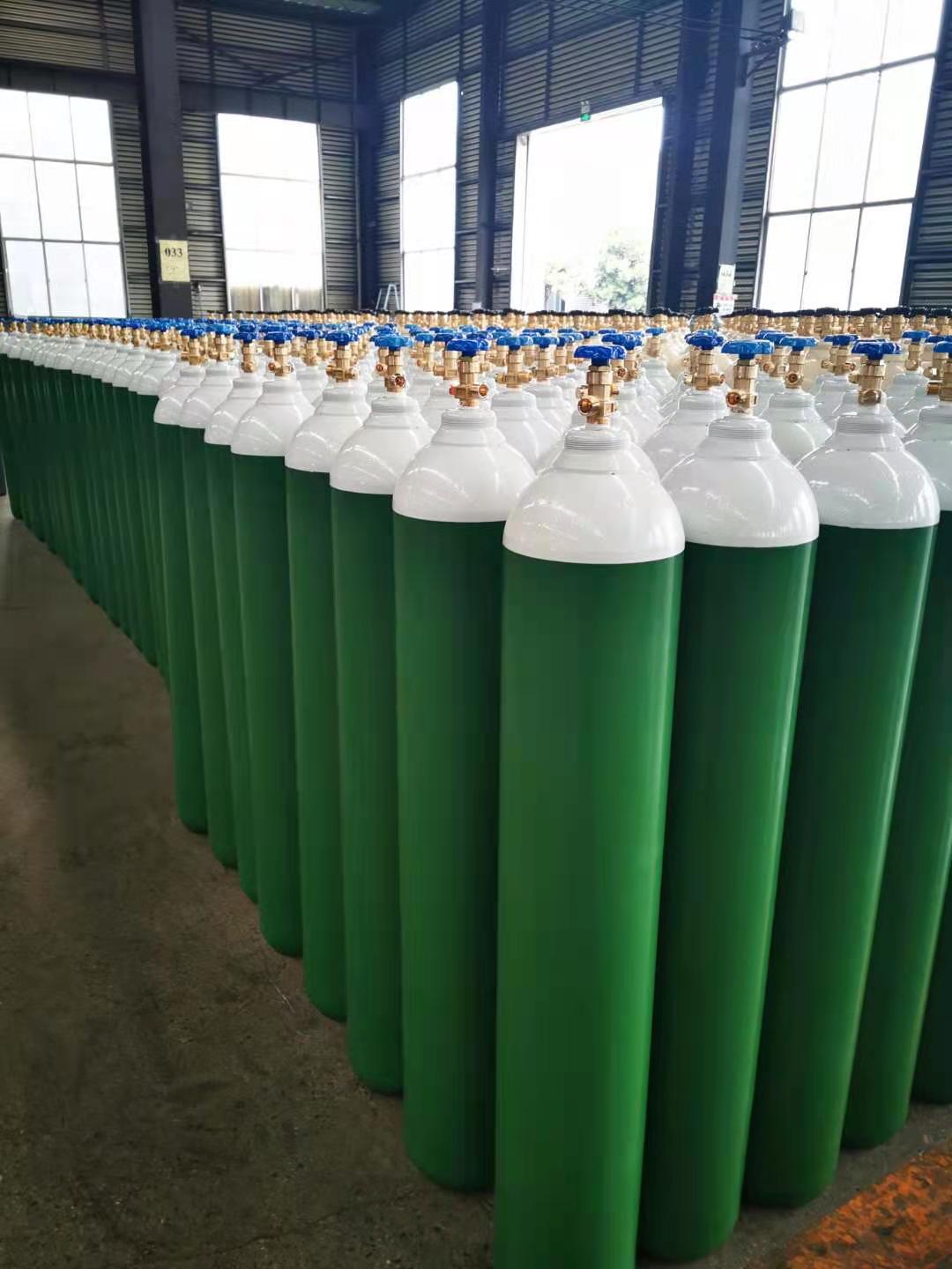 47L 150bar ISO9809 IS7285 TPED Certificate Seamless Steel Oxygen Gas Cylinder