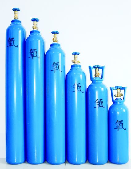50L200bar High Pressure Vessel Seamless Steel Oxygen Gas Cylinder