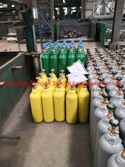 15lseamless Steel Portable Nitrogen/Hydrogen/Helium/Argon/Mixed Gas Cylinder
