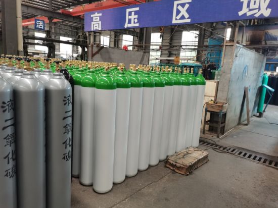40L 230bar High Pressure Vessel Seamless Steel Helium Gas Cylinder