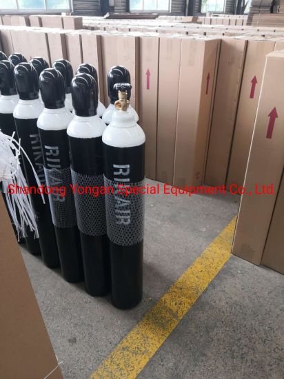 15L High Quality ISO Tped Certificate Seamless Steel Portable Nitrogen/Hydrogen/Helium/Argon/Mixed Gas Cylinder