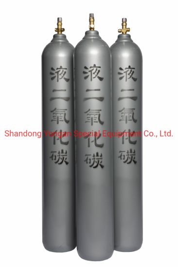 50L 150bar High Pressure Vessel Seamless Steel CO2 Carbon Dioxide Gas Cylinder