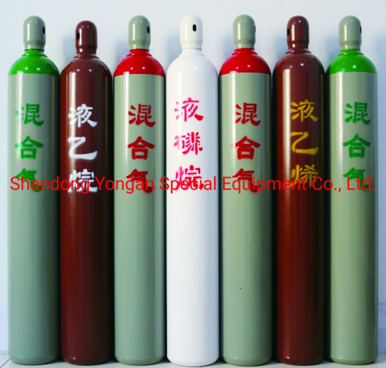47L230bar ISO Tped Seamless Steel Nitrogen/Hydrogen/Helium/Argon/Mixed Gas Cylinder