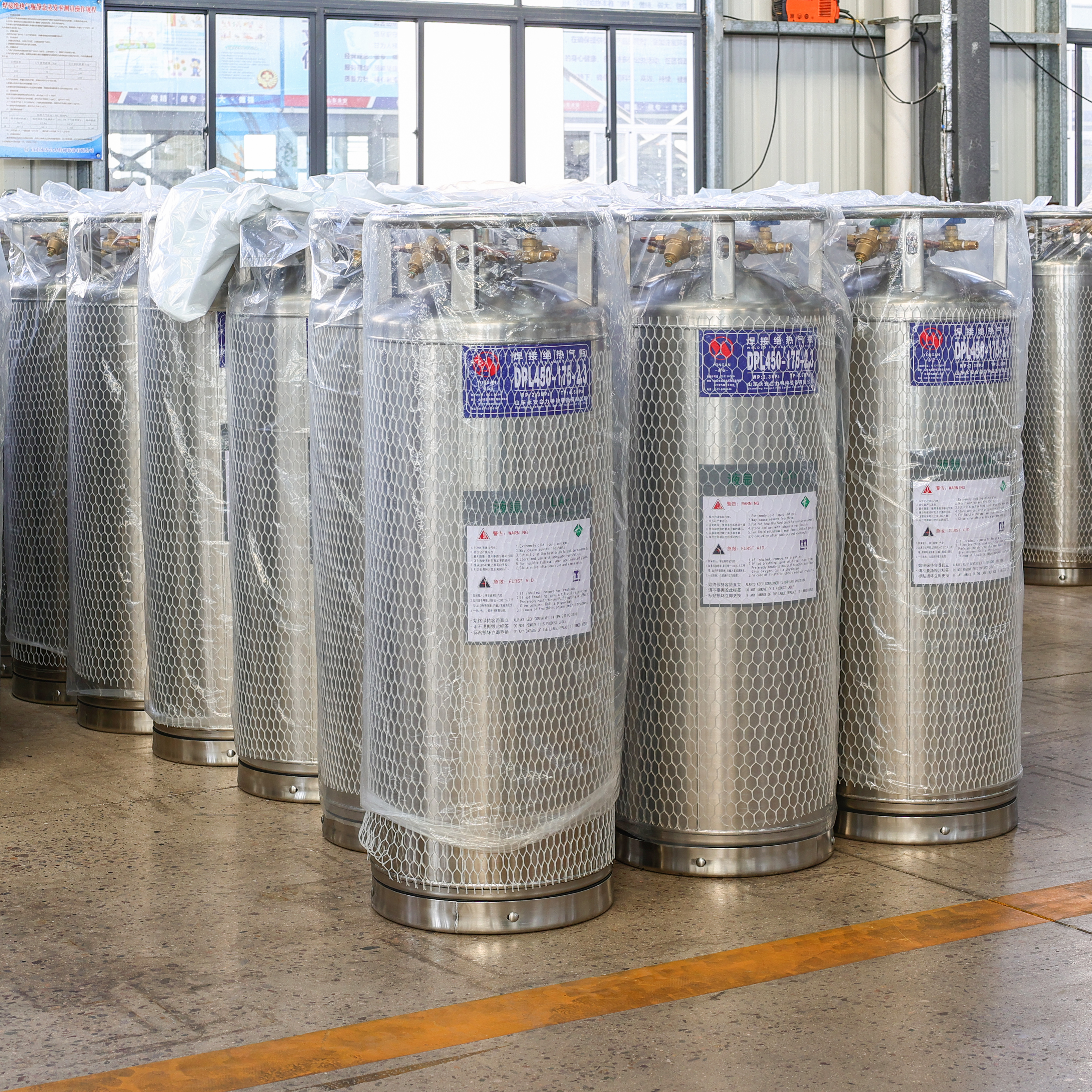 DPL450 15L 28.8Bar Liquid Oxygen Nitrigen Argon CO2 Industrial and Medical Use Dewar Tank