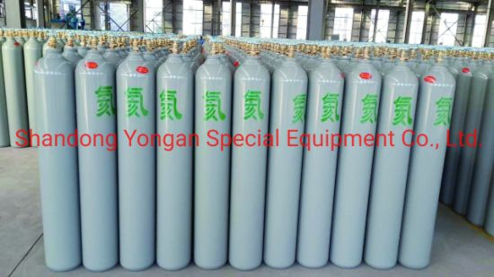 50L 230bar High Pressure Vessel Seamless Steel Nitrogen/Hydrogen/Helium/Argon/Mixed Gas Cylinder