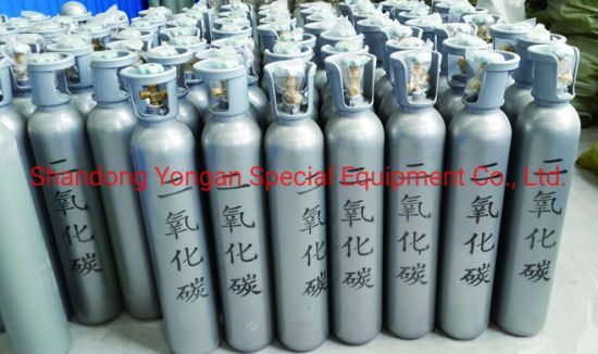 46.7L 230bar High Pressure Vessel Seamless Steel CO2 Carbon Dioxide Gas Cylinder