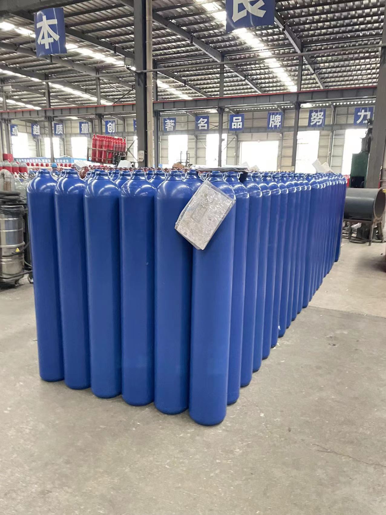50L 230bar ISO9809 TPED High Pressure Vessel Seamless Steel Oxygen Gas Cylinder