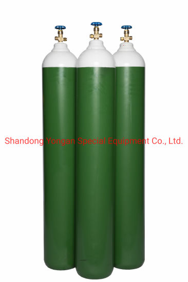 50L230bar 5.8mmhigh Pressure Vessel Seamless Steel Oxygen Gas Cylinder