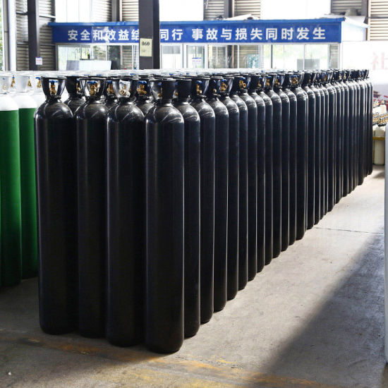 50L 200bar ISO Tped High Pressure Vessel Seamless Steel Oxygen Gas Cylinder