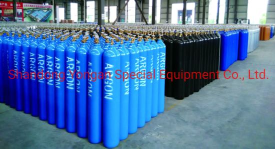 50L High Pressure Vessel Seamless Steel Nitrogen/Hydrogen/Helium/Argon/Mixed Gas Cylinder
