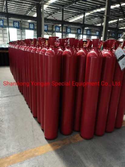 50L 150bar6.0mm High Pressure Vessel Seamless Steel Ar Argon Gas Cylinder