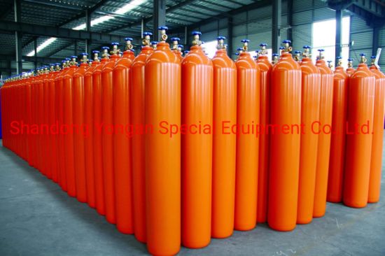 47L230bar High Pressure Vessel Seamless Steel Oxygen Gas Cylinder