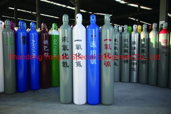 46.7L 150bar High Pressure Vessel Seamless Steel CO2 Carbon Dioxide Gas Cylinder