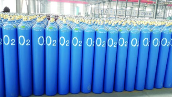 40L200bar 5.8mmhigh Pressure Vessel Seamless Steel Oxygen Gas Cylinder