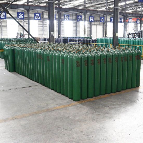 40L200bar 5.8mm High Pressure Vessel Seamless Steel Helium Gas Cylinder