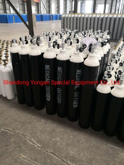 15L High Quality ISO Tped Certificate Seamless Steel Portable Nitrogen/Hydrogen/Helium/Argon/Mixed Gas Cylinder